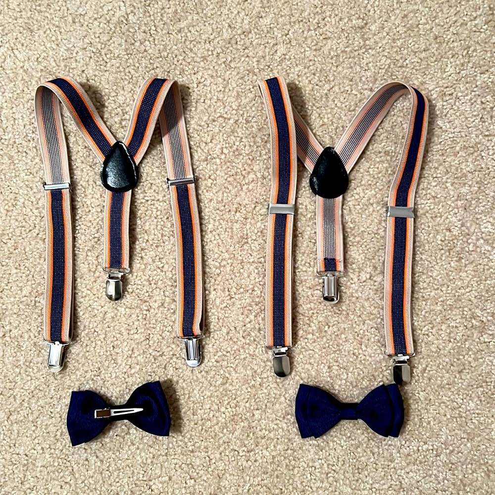 Suspenders/bow tie combo- 2 sets sold separate